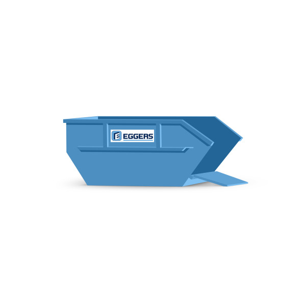 7 cbm Container mit Klappe für Boden-/Bauschutt-Gemisch